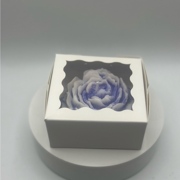 Peony flower candle set - Picture 3 of 4